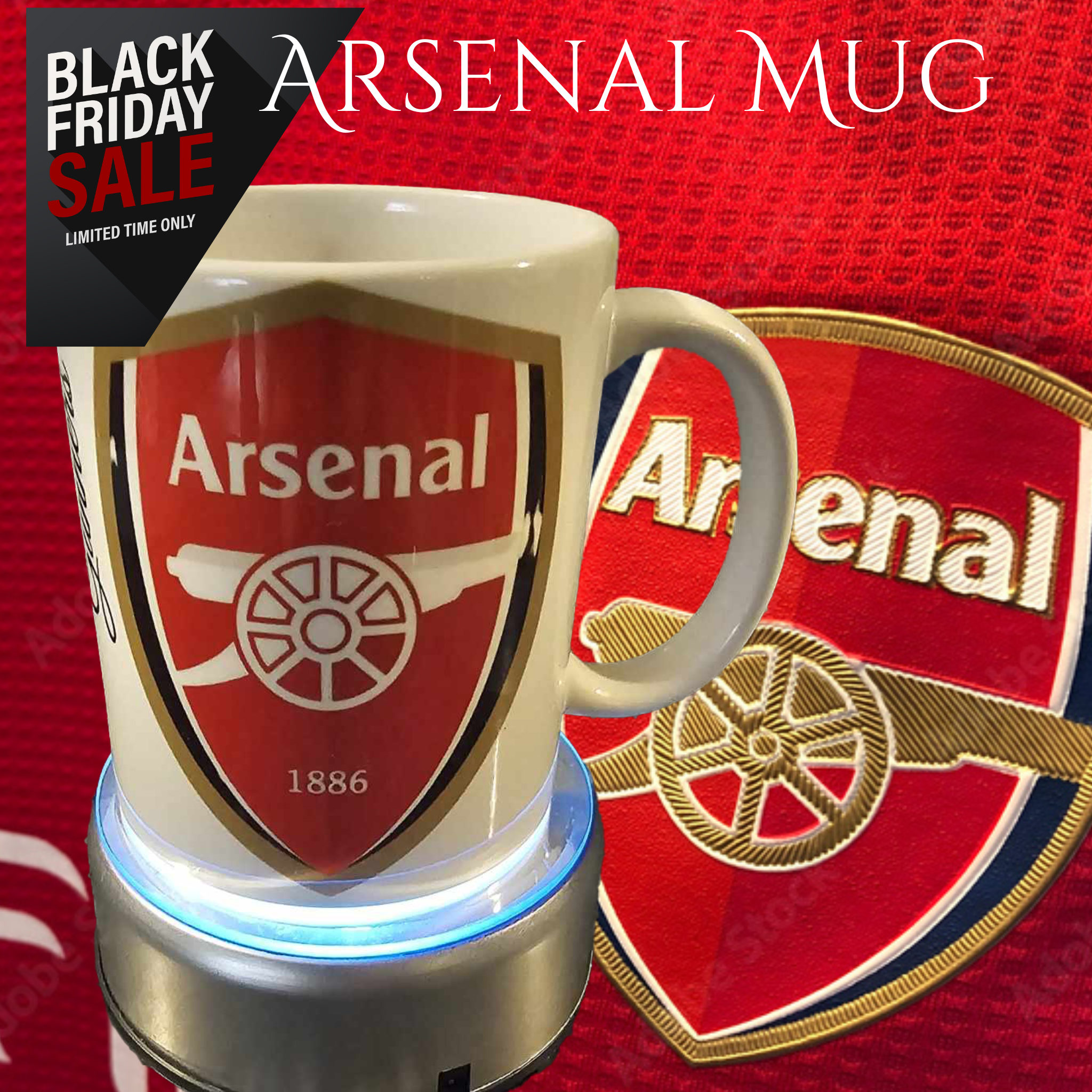 Arsenal FC Mug – Love in Crystal