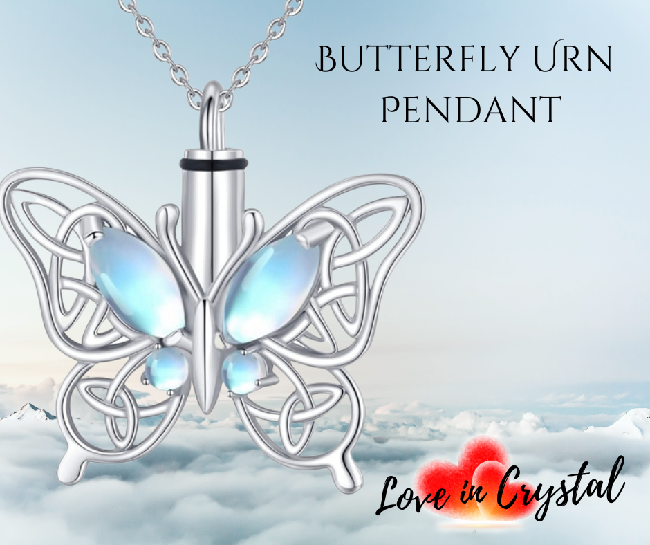 Butterfly deals urn necklace