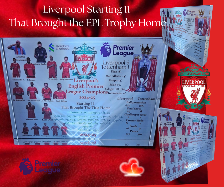 Liverpool Starting 11... EPL Winners Crystal