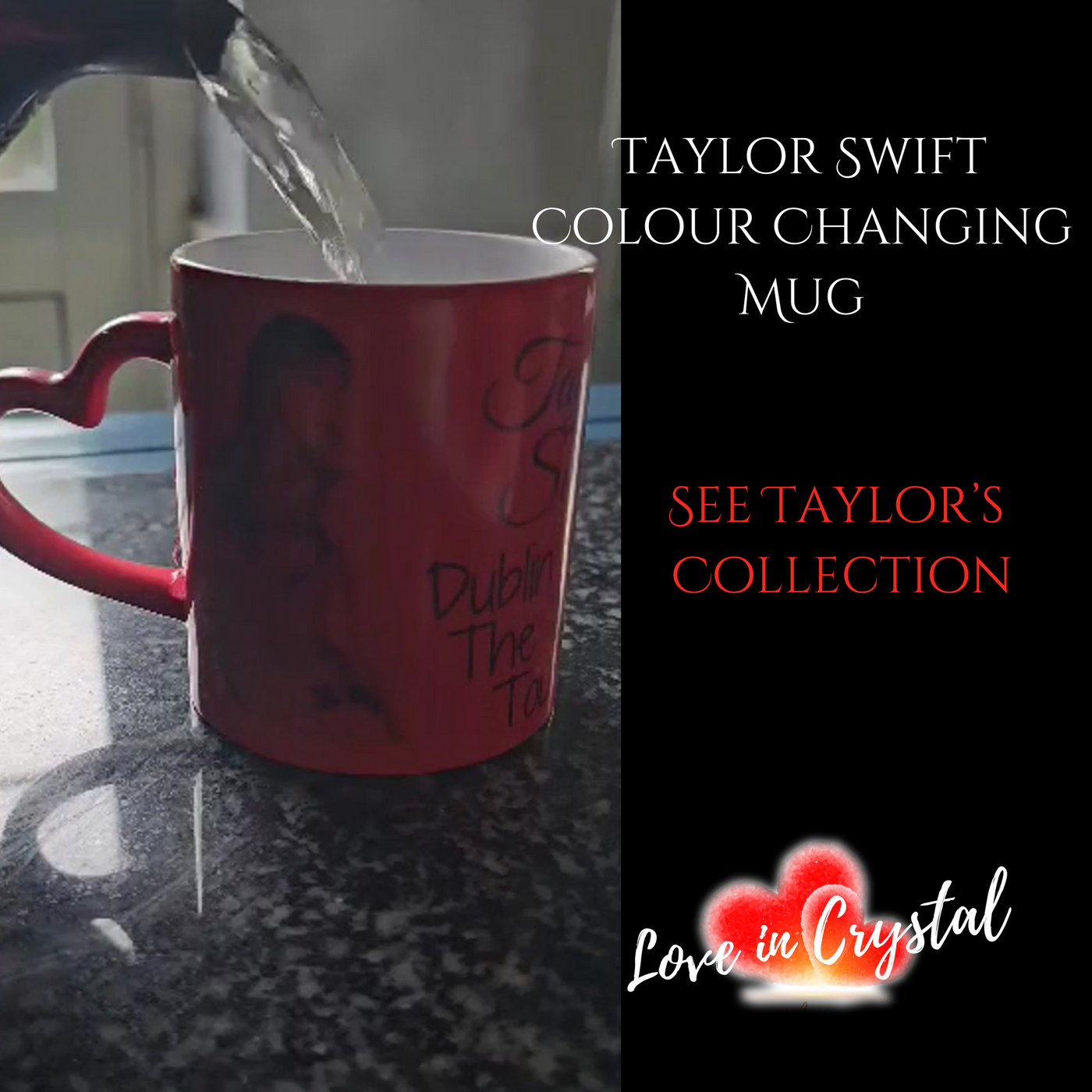 Taylor Swift colour changing mug