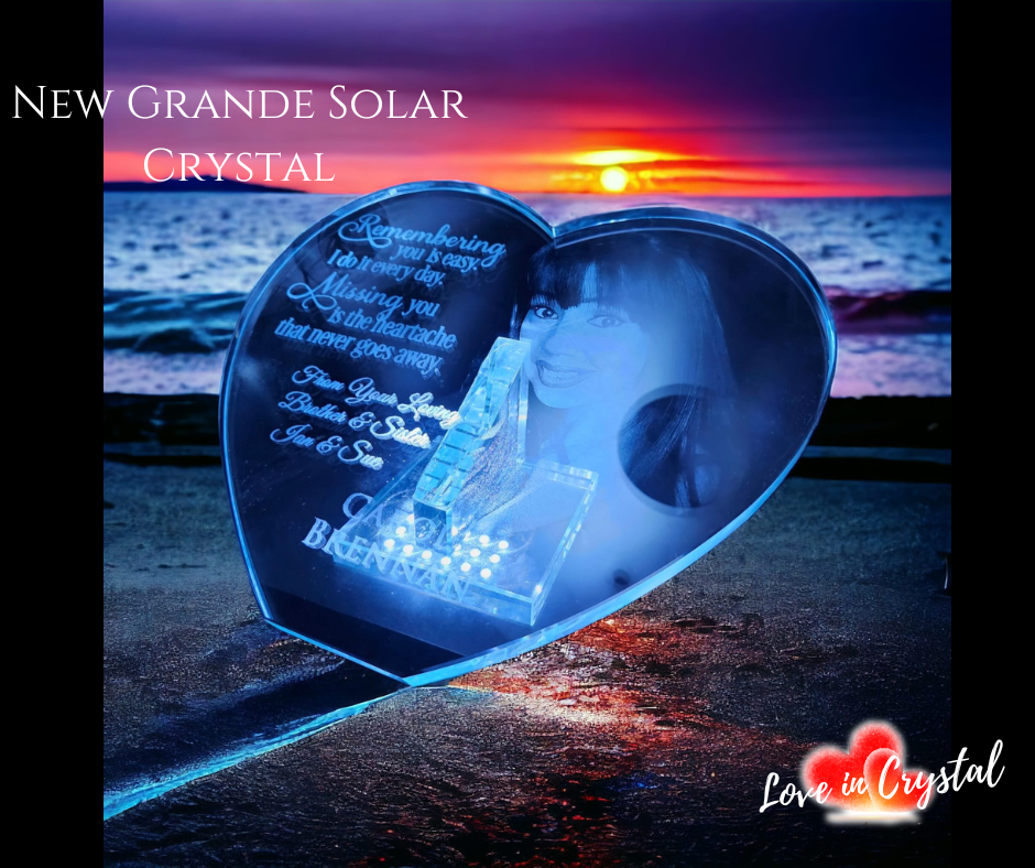 Heart Solar Crystal