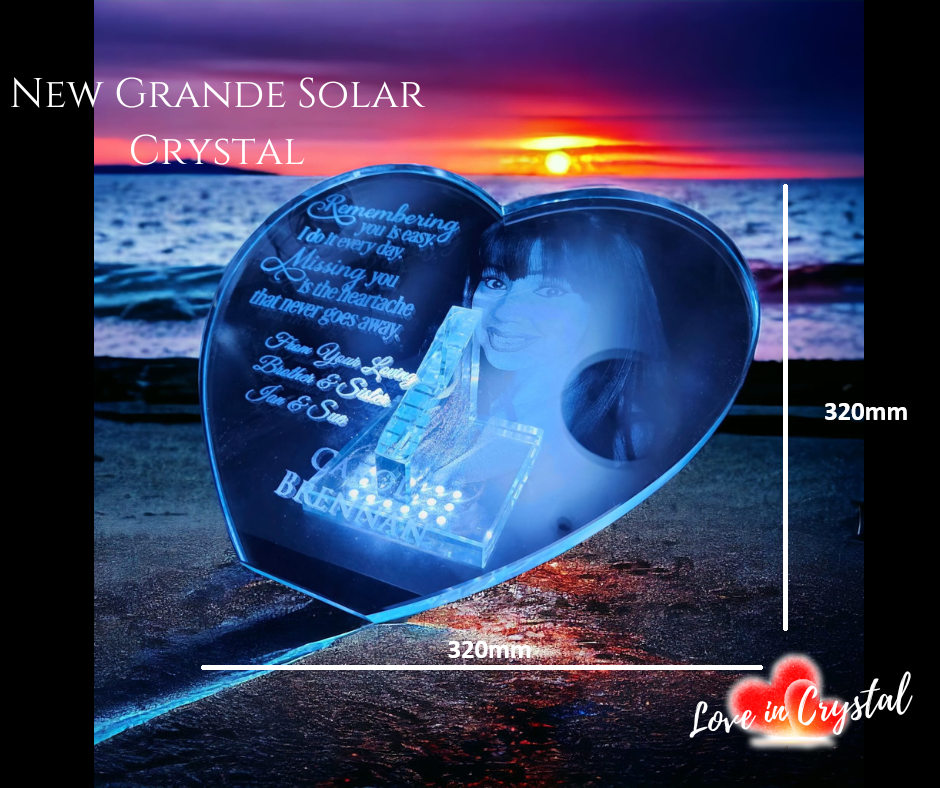 Heart Solar Crystal