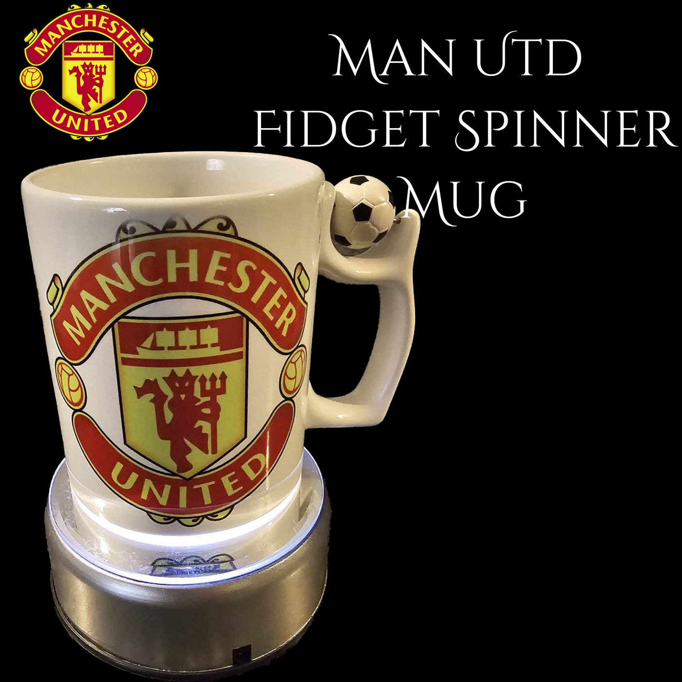 Man Utd Fidget Spinner Mug