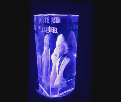 Justin Bieber 3d Crystal