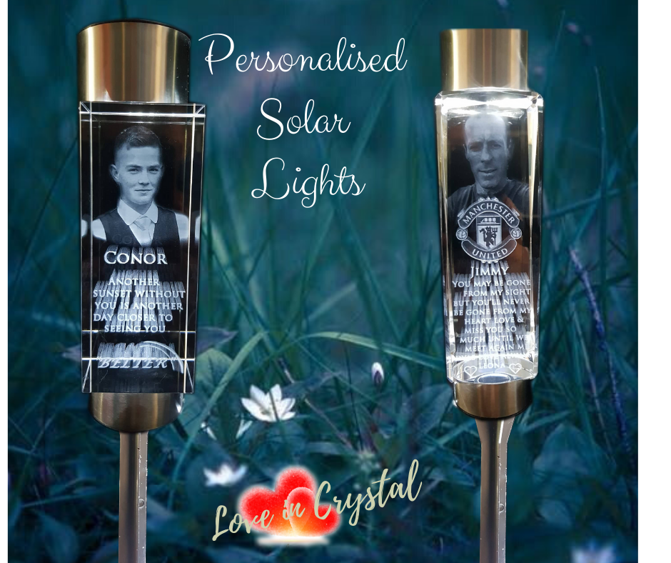 Personalised Crystal Solar Light