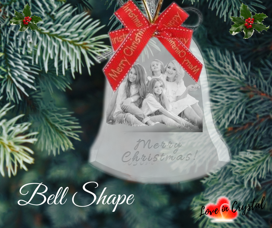 Christmas Crystal Bell Ornament