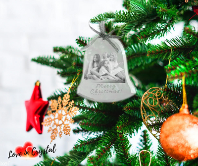 Personalised Christmas Crystal Tree Ornament