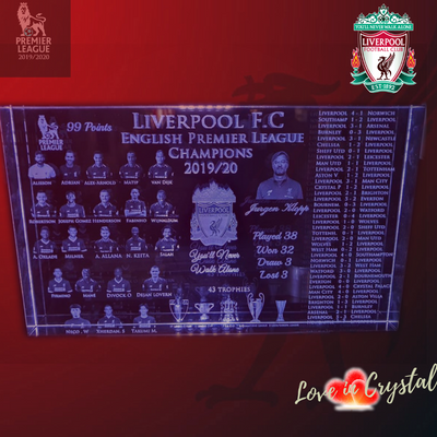 Liverpool Ultimate 2019/20 EPL Crystal