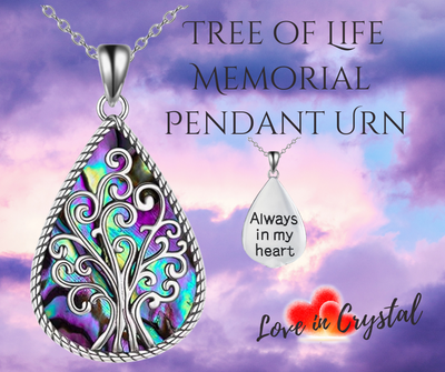 Tree of Life Cremation Urn Pendant