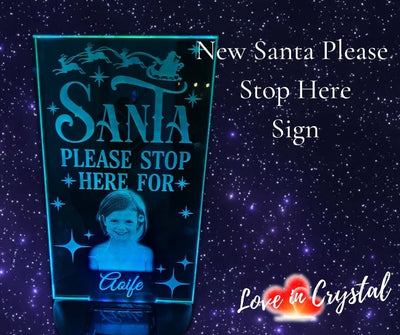 Santa Stop Now Sign