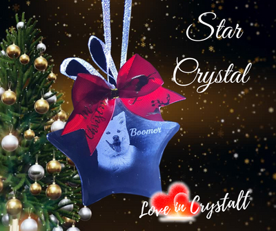 Christmas Crystal Star Ornament