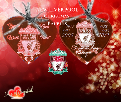 Reduced to Clear Liverpool Christmas Crystal Bauble