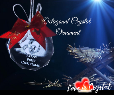 Christmas Crystal Octagonal Ornament