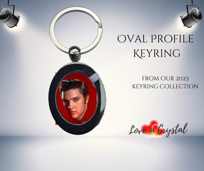 Silver Plated Key-rings with Colored Photo