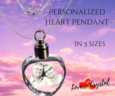 Personalized Crystal Heart Pedant