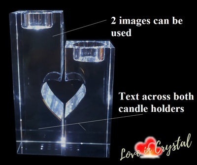 Love Twin Candle Holder
