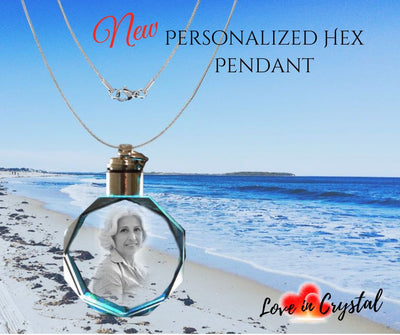Personalized Crystal Octagonal Pendant