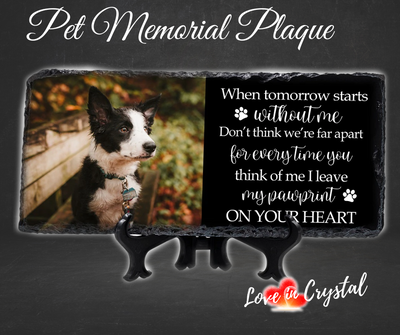 Pet Memorial Stone Plaque
